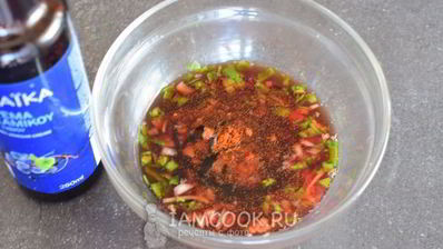 маринад для рыбы с красным вином и бальзамиком