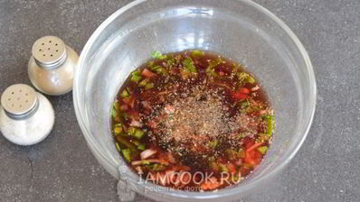 маринад для рыбы с красным вином и бальзамиком