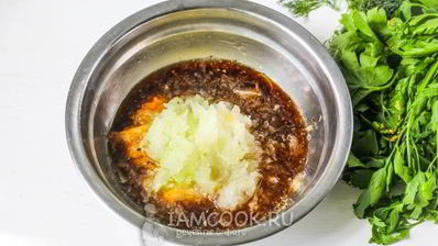 маринад для рыбы с луком и горчицей