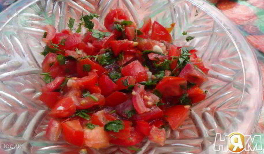 Рецепт салата-соуса к мясу