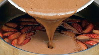 шоколадный соус с клубникой и виски