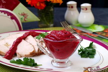 Соус к мясу из кизила