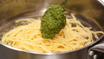 лингвини с соусом песто