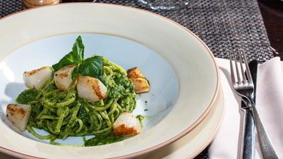 лингвини с соусом песто