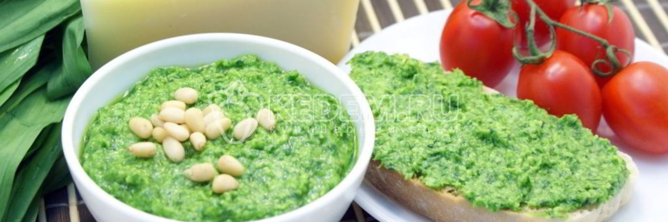 Соус Песто из черемши