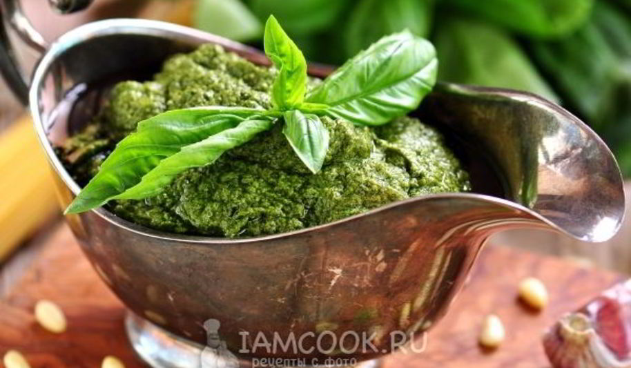 Рецепт соуса песто неклассический