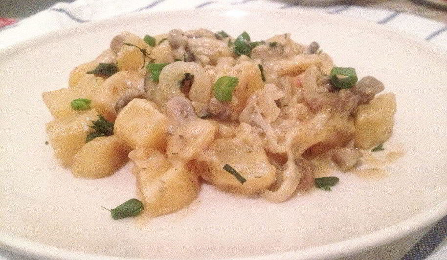 Рецепт соуса с шампиньонами и картофелем