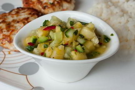 Огуречно-ананасовая сальса