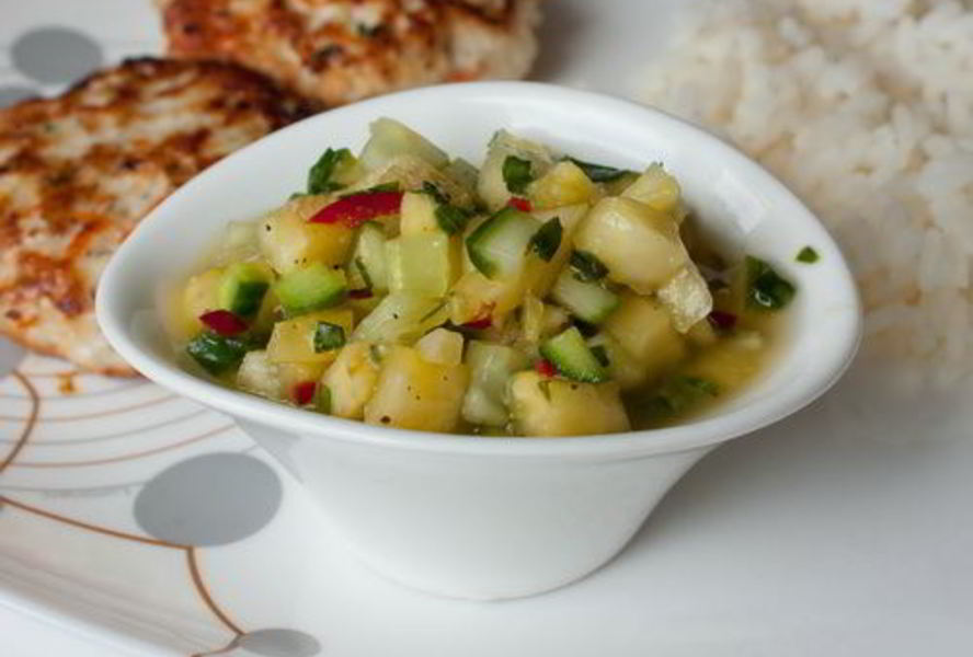 Огуречно-ананасовая сальса