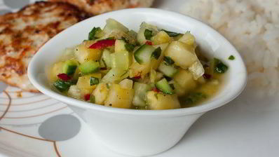 огуречно-ананасовая сальса