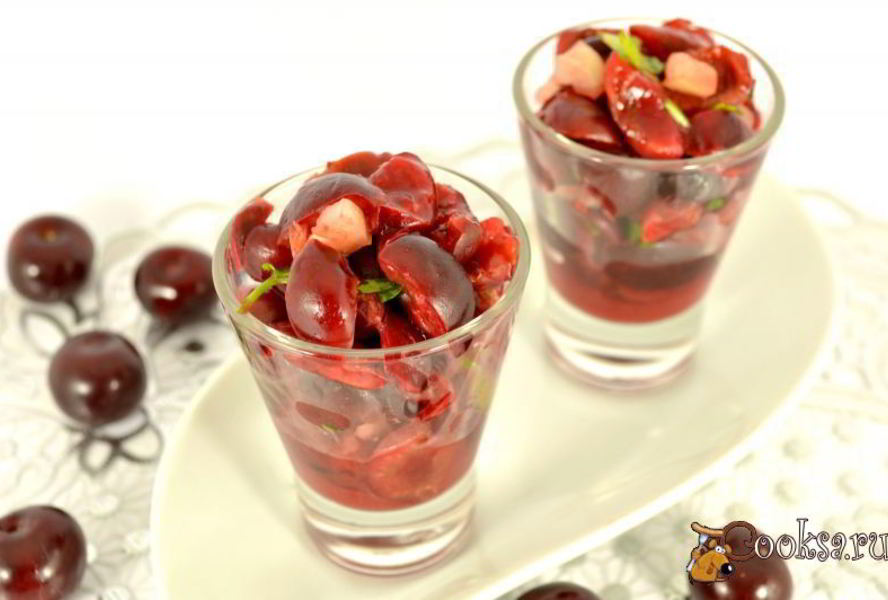 Острая вишневая сальса