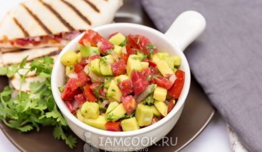 Рецепт сальсы из авокадо с помидорами