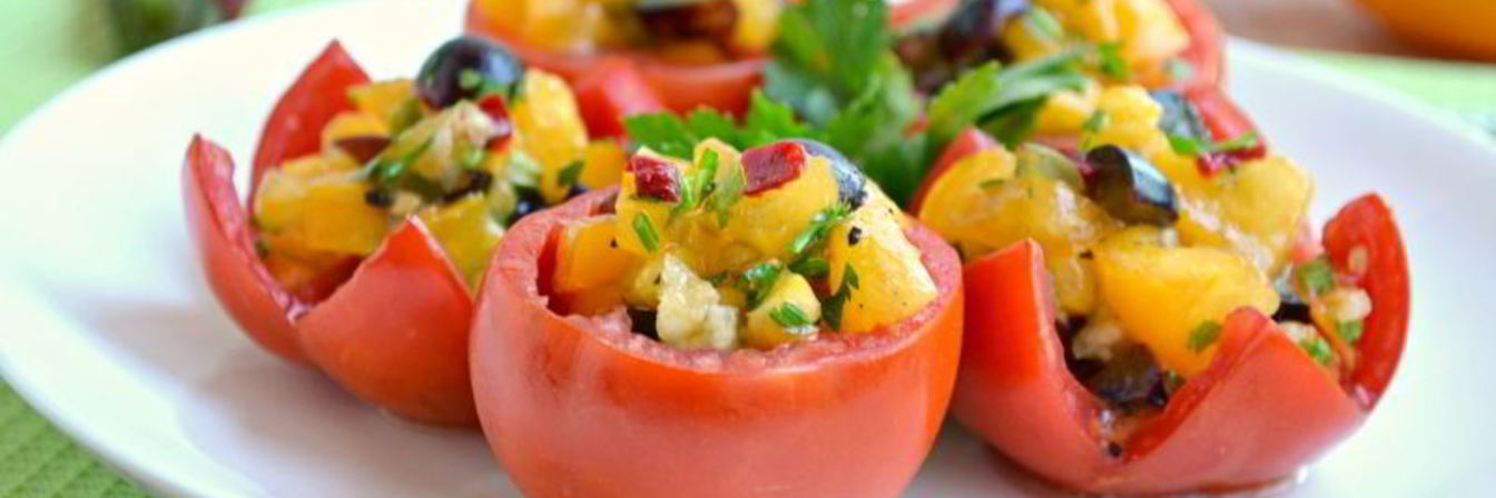 Сальса из желтых помидоров с виноградом