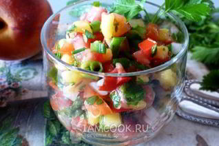 Сальса с персиками