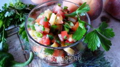 сальса с персиками