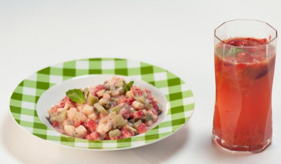 Рецепт тартара из клубники с йогуртом