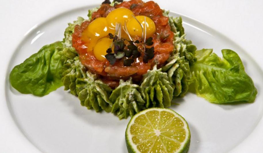 Рецепт тартара из лосося и говядины