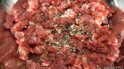 тартар из мраморной говядины
