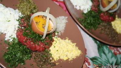 тартар из мраморной говядины