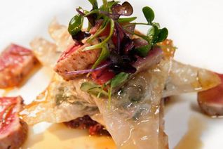 Тартар из тунца в лаймовом сиропе