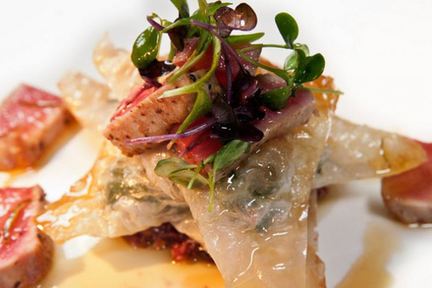 Тартар из тунца в лаймовом сиропе