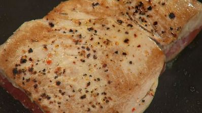 тартар из тунца в лаймовом сиропе