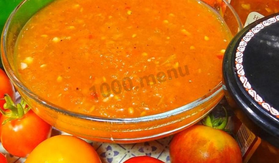 Рецепт томатного острого соуса на зиму из помидор