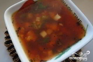 Борщ без капусты