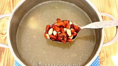 борщ без картошки с фасолью