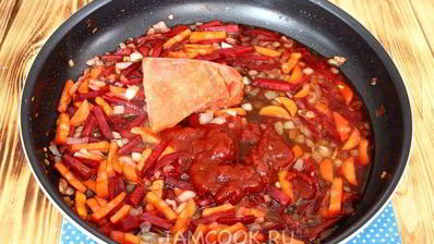 борщ без картошки с фасолью