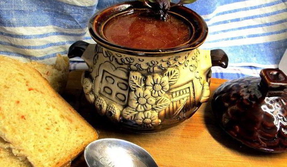 Рецепт борща черниговского томленого