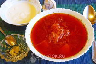 Борщ диетический за 20 минут