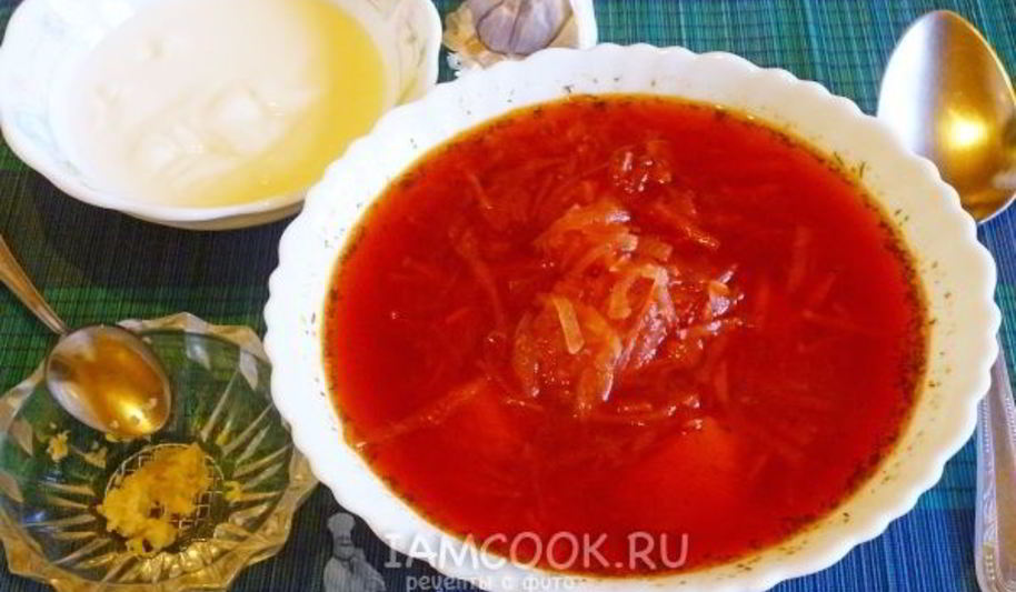 Рецепт борща диетического за 20 минут