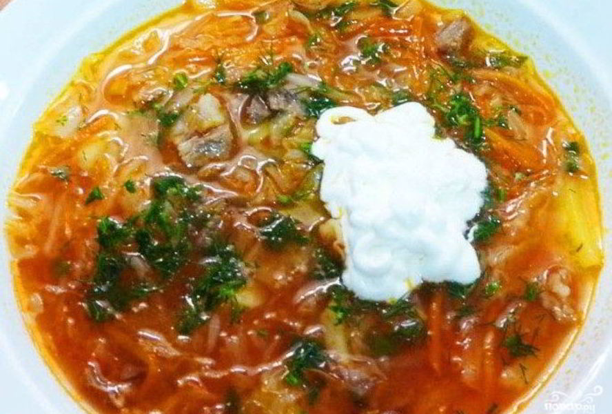 Борщ из баранины