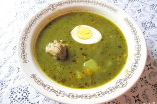 Борщ из щавеля консервированного