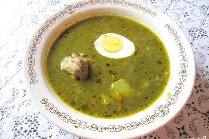 Борщ из щавеля консервированного