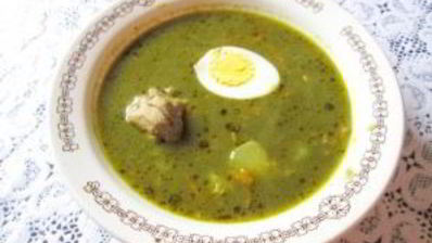 борщ из щавеля консервированного