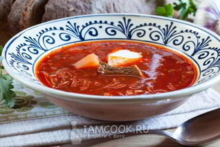 Борщ классический с мясом