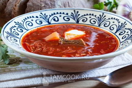 Борщ классический с мясом