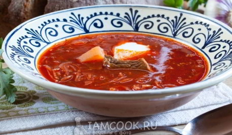 Рецепт борща классического с мясом