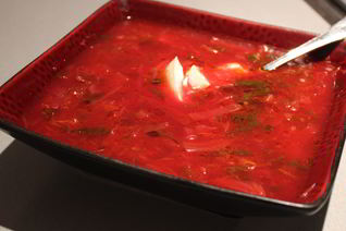 Борщ классический с укропом