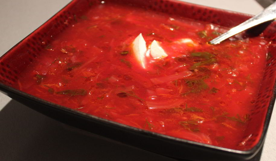 Рецепт борща классического с укропом