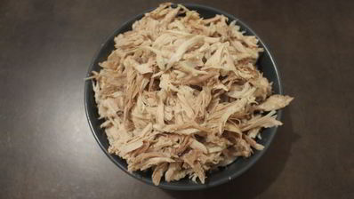 борщ на курином бульоне и сале