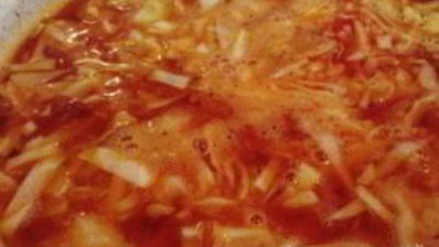 борщ на постной говядине