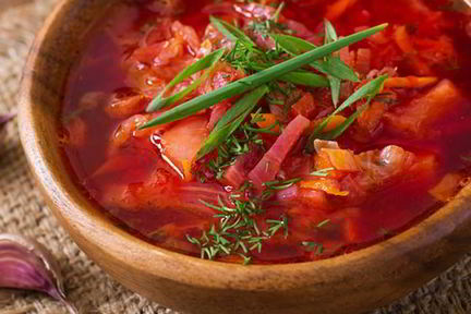 Борщ по-французски