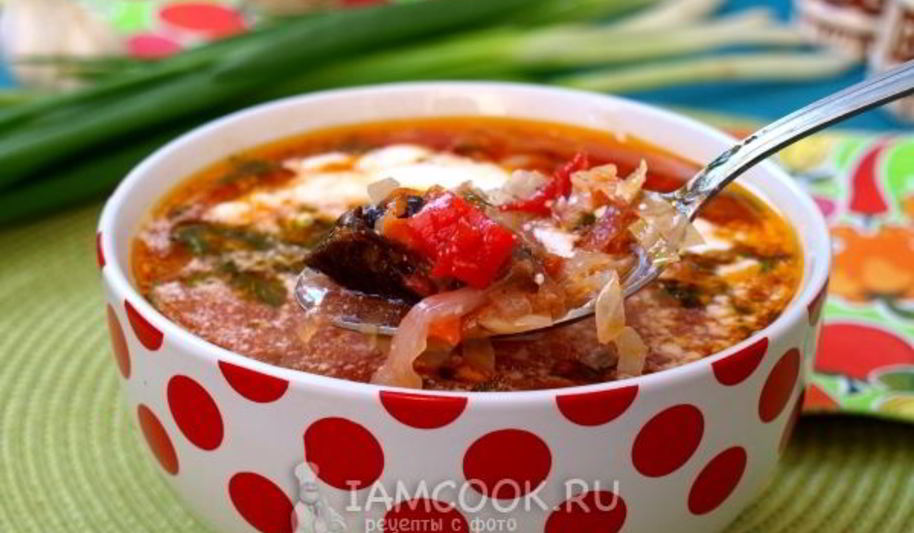 Рецепт борща с черносливом