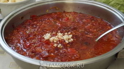 борщ с черносливом