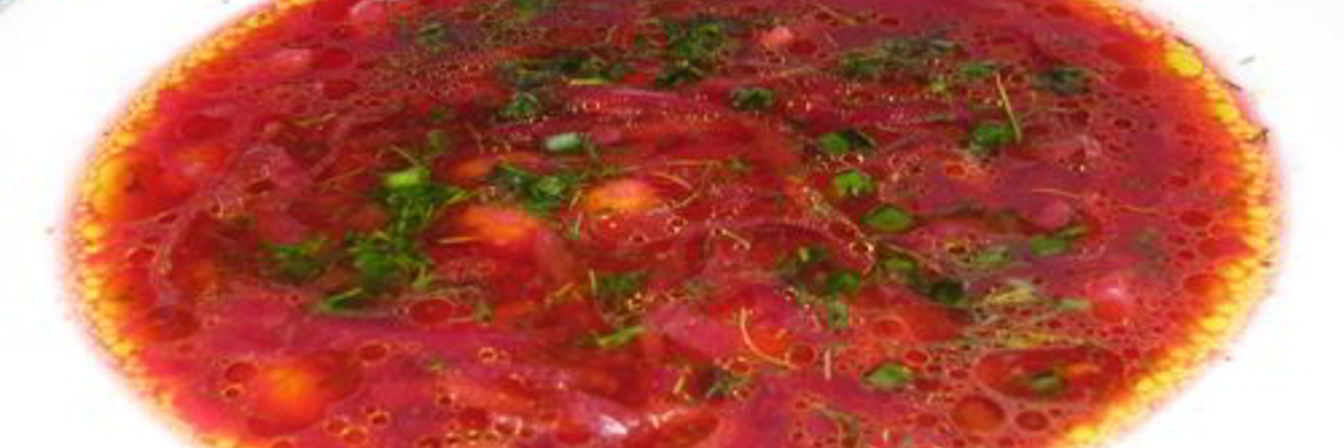 Борщ с фасолью без мяса в мультиварке