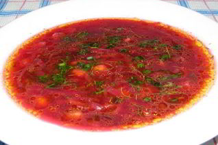 Борщ с фасолью без мяса в мультиварке