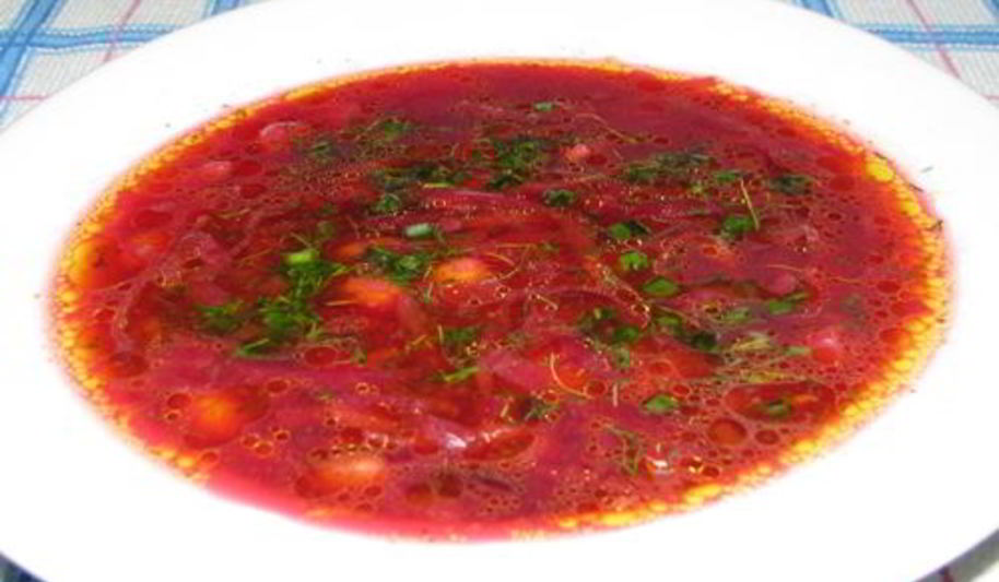 Рецепт борща с фасолью без мяса в мультиварке